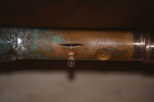 Leaking Pipe in an Indianapolis home