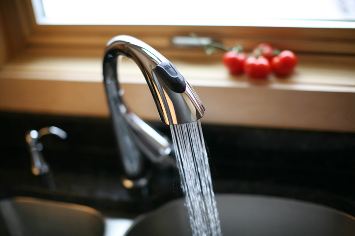 Kitchen faucet in an Indianapolis home